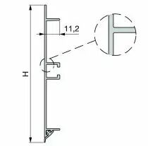 Plinthe aluminium