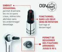 Jeu d'embouts OGV GRIP 6 pans 1/2