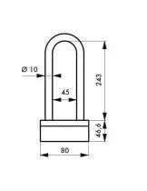 Cadenas à clés antivols en U - série Up