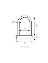 Cadenas à clés antivols en U - série Up