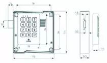 Serrure de casier &eacute;lectronique &agrave; codes - Tronic Pro