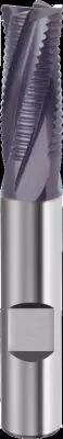 Fraise queue cylindrique revtue denture bauche HR - 4 dents carbure
