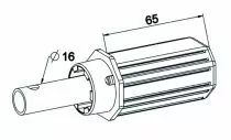 Embout octogonal ø 40 mm - ZF