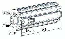 Embout escamotable  ø 54 mm - ZF