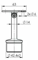 Gamme Design Production support plat à coller - orientable