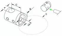 Support transversal borgne droit