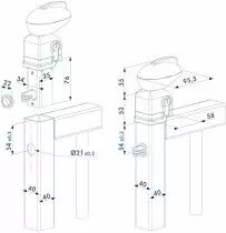 Serrure pour portillon de piscine - TWIST 40	