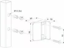 Serrure pour portillon de piscine - TWIST 40	