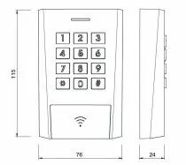 Clavier à codes / lecteur RFID AXK320
