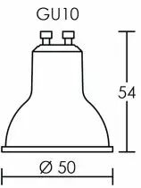 Lampe LED 6 W - culot GU10