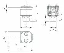 A sceller - pour portail poids maxi 200 et 450 kg