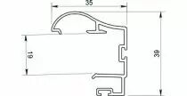 Profils coulissant P300-19 / P700