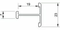 Profils coulissant P300-19 / P700