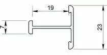 Profils coulissant P300-19 / P710