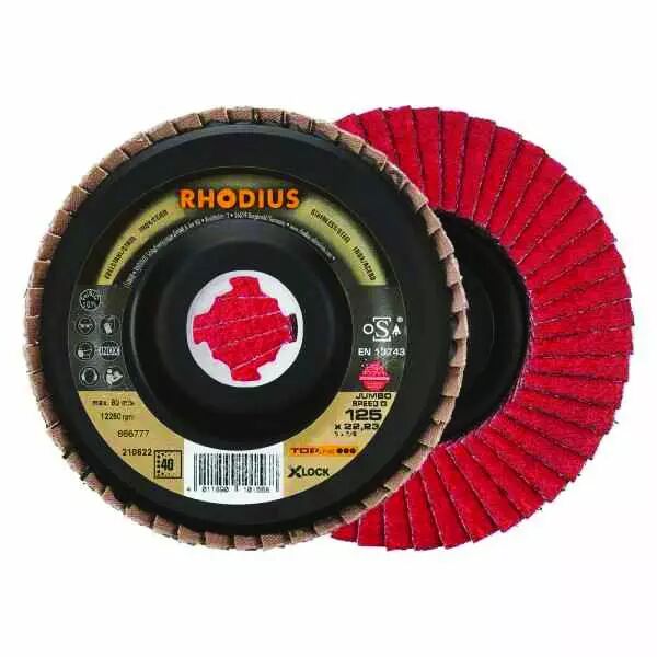 Disques à Lamelles en Céramique Haute Performance Rouge 10 Pièces Ø 125 mm