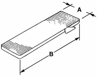 Cale de vitrage plastique - 1000 pices