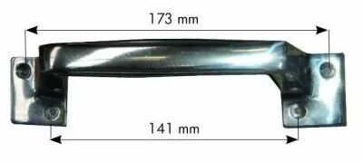 Poigne  pattes aluminium poli