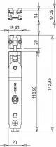 Adaptateur pour paumelle semi fixe futura 3D