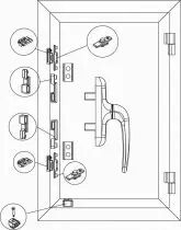 Kit vantail fermeture verouillage - OF