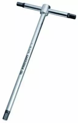 Cl mle 6 pans  poigne en T srie longue -  tte standard - 3 extrmits