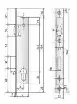 A larder têtière inox Stremler 1 point - 2264 - cylindre à rouleau réglable