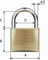 Aluminium massif - série 64 Abus