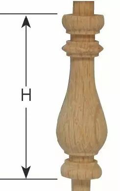Balustre chne