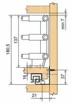 Blum Tandem pièce d\'angle pour tablette