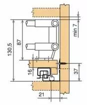 Blum Tandem pièce d\'angle pour tablette