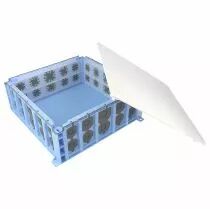 Bo&icirc;te de combles &eacute;tanche &agrave; l\'air XL Air\'m&eacute;tic 40 entr&eacute;es 250 x 250 x 8