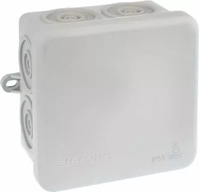 Bo�te de d�rivation �tanche IP55 Sun\'OHM 80 x 80 x 45 mm 650 �C