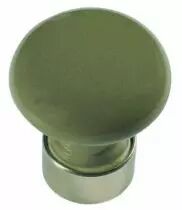 Bouton classique bomb - porcelaine de couleurs - monture nickel mat  30 mm