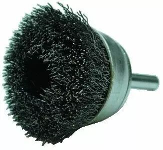 Brosse coupe sur tige  6 mm fil d\'acier 0,35 mm