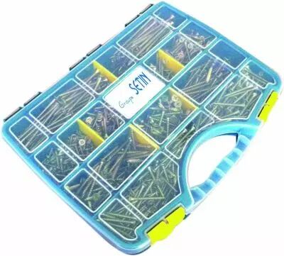 Coffret 1055 vis bois agglomr bichromate filetage total et partiel