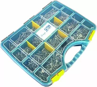 Coffret 1110 vis autoperceuse tte fraise empreinte pozidriv inox A2 - DIN 7504O