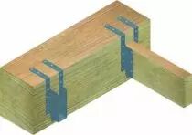 Connecteur métallique assemblage bois Sabot de solive - A bretelles : ø trous de 4,0 mm