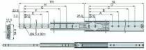 Coulisses à billes sortie totale DZ 5417 / 78 - 92 kg