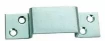 Crampon de serrure - Acier zingu - section 25 x 2 mm