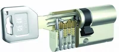Cylindre double Kaba Gege Pextra - nickel