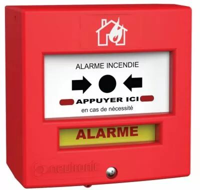 Dclencheur d\'alarme incendie rouge manuel