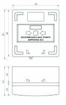 D&eacute;clencheur d\'alarme sonore vert NO-NF manuel
