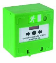 Déclencheur d\'alarme vert manuel 