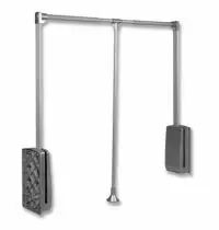 Elévateur garde robe 12 kg - aluminium anodisé mat