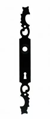 Ensemble Aquitaine plaque seule 315 x 32 mm - entraxe de fixation 195 mm - Acier poxy noir