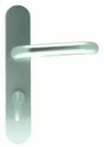 Ensemble Bercy 2 - Plaque 228 x 42 mm - entraxe de fixation 195 mm - Argent