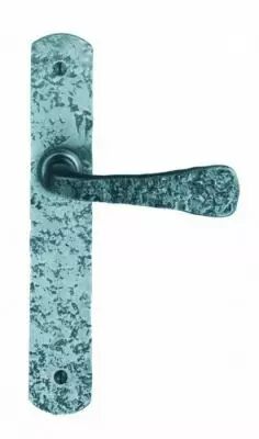 Ensemble Moissac plaque fer martel 240 x 40 mm - entraxe de fixation 195 mm