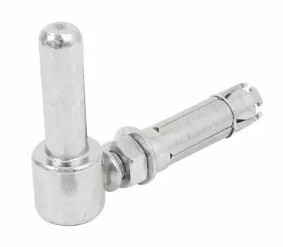 Ferrure de volets et portails Gond  cheville - zingu blanc