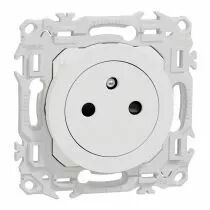 Gamme d\'appareillage mural Odace blanc craie