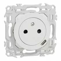 Gamme d\'appareillage mural Odace blanc craie