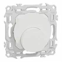 Gamme d\'appareillage mural Odace blanc craie